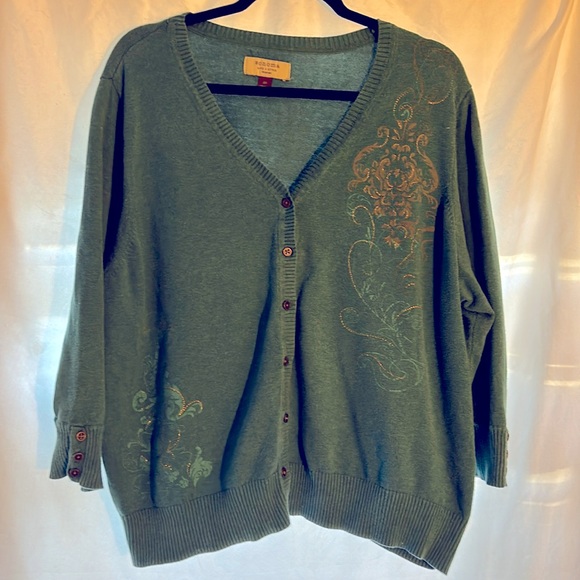 Sonama teal sweater - Picture 1 of 5